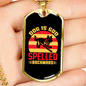 Dog Is God Spelled Backward Yellow Red Necklace Stainless Steel or 18k Gold Dog Tag 24" Chain-Express Your Love Gifts