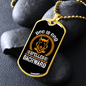 Dog is God Spelled Backwards Gold Necklace Stainless Steel or 18k Gold Dog Tag 24" Chain-Express Your Love Gifts
