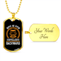 Dog is God Spelled Backwards Gold Necklace Stainless Steel or 18k Gold Dog Tag 24" Chain-Express Your Love Gifts