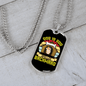 Dog is God Spelled Backwards Yellow Necklace Stainless Steel or 18k Gold Dog Tag 24" Chain-Express Your Love Gifts