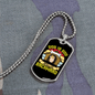 Dog is God Spelled Backwards Yellow Necklace Stainless Steel or 18k Gold Dog Tag 24" Chain-Express Your Love Gifts