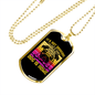 Dog is Home Necklace Stainless Steel or 18k Gold Dog Tag 24" Chain-Express Your Love Gifts