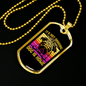 Dog is Home Necklace Stainless Steel or 18k Gold Dog Tag 24" Chain-Express Your Love Gifts