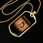 Dog Life Coach Head Necklace Stainless Steel or 18k Gold Dog Tag 24" Chain-Express Your Love Gifts