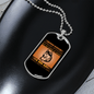 Dog Life Coach Head Necklace Stainless Steel or 18k Gold Dog Tag 24" Chain-Express Your Love Gifts