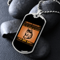 Dog Life Coach Head Necklace Stainless Steel or 18k Gold Dog Tag 24" Chain-Express Your Love Gifts