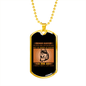 Dog Life Coach Head Necklace Stainless Steel or 18k Gold Dog Tag 24" Chain-Express Your Love Gifts