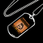 Dog Life Coach Head Necklace Stainless Steel or 18k Gold Dog Tag 24" Chain-Express Your Love Gifts