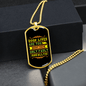 Dog Life is Short Their Fault Necklace Stainless Steel or 18k Gold Dog Tag 24" Chain-Express Your Love Gifts
