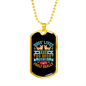 Dog Lives Blue Necklace Stainless Steel or 18k Gold Dog Tag 24" Chain-Express Your Love Gifts