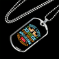 Dog Lives Blue Necklace Stainless Steel or 18k Gold Dog Tag 24" Chain-Express Your Love Gifts
