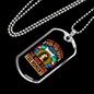Dog Lives For The Hour Necklace Stainless Steel or 18k Gold Dog Tag 24" Chain-Express Your Love Gifts