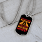 Dog Lives For The Moment Yellow Necklace Stainless Steel or 18k Gold Dog Tag 24" Chain-Express Your Love Gifts