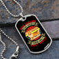 Dog Lives Orange Necklace Stainless Steel or 18k Gold Dog Tag 24" Chain-Express Your Love Gifts