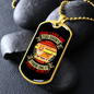 Dog Lives Orange Necklace Stainless Steel or 18k Gold Dog Tag 24" Chain-Express Your Love Gifts