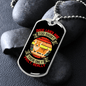 Dog Lives Orange Necklace Stainless Steel or 18k Gold Dog Tag 24" Chain-Express Your Love Gifts