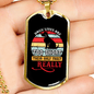 Dog Lives Short Necklace Stainless Steel or 18k Gold Dog Tag 24" Chain-Express Your Love Gifts