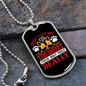 Dog Lives Short Red Necklace Stainless Steel or 18k Gold Dog Tag 24" Chain-Express Your Love Gifts