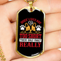 Dog Lives Short Red Necklace Stainless Steel or 18k Gold Dog Tag 24" Chain-Express Your Love Gifts
