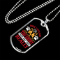 Dog Lives Short Red Necklace Stainless Steel or 18k Gold Dog Tag 24" Chain-Express Your Love Gifts