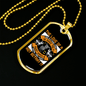 Dog Love is Pure Necklace Stainless Steel or 18k Gold Dog Tag 24" Chain-Express Your Love Gifts