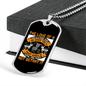 Dog Love is Pure Necklace Stainless Steel or 18k Gold Dog Tag 24" Chain-Express Your Love Gifts