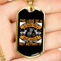 Dog Love is Pure Necklace Stainless Steel or 18k Gold Dog Tag 24" Chain-Express Your Love Gifts
