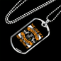 Dog Love is Pure Necklace Stainless Steel or 18k Gold Dog Tag 24" Chain-Express Your Love Gifts