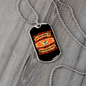 Dog Love is Pure Orange Necklace Stainless Steel or 18k Gold Dog Tag 24" Chain-Express Your Love Gifts