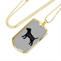 Dog Love Necklace Stainless Steel or 18k Gold Dog Tag 24" Chain-Express Your Love Gifts