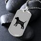 Dog Love Necklace Stainless Steel or 18k Gold Dog Tag 24" Chain-Express Your Love Gifts