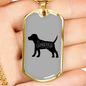 Dog Love Necklace Stainless Steel or 18k Gold Dog Tag 24" Chain-Express Your Love Gifts