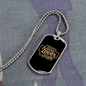 Dog Lover Club Necklace Stainless Steel or 18k Gold Dog Tag 24" Chain-Express Your Love Gifts