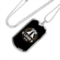 Dog Lover Necklace Stainless Steel or 18k Gold Dog Tag 24" Chain-Express Your Love Gifts