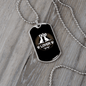 Dog Lover Necklace Stainless Steel or 18k Gold Dog Tag 24" Chain-Express Your Love Gifts