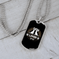 Dog Lover Necklace Stainless Steel or 18k Gold Dog Tag 24" Chain-Express Your Love Gifts
