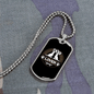 Dog Lover Necklace Stainless Steel or 18k Gold Dog Tag 24" Chain-Express Your Love Gifts
