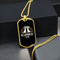 Dog Lover Necklace Stainless Steel or 18k Gold Dog Tag 24" Chain-Express Your Love Gifts