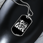 Dog Lover White Necklace Stainless Steel or 18k Gold Dog Tag 24" Chain-Express Your Love Gifts
