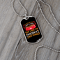Dog Loves Himself Red Necklace Stainless Steel or 18k Gold Dog Tag 24" Chain-Express Your Love Gifts
