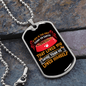 Dog Loves Himself Red Necklace Stainless Steel or 18k Gold Dog Tag 24" Chain-Express Your Love Gifts