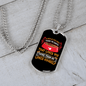Dog Loves Himself Red Necklace Stainless Steel or 18k Gold Dog Tag 24" Chain-Express Your Love Gifts