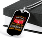 Dog Loves Himself Red Necklace Stainless Steel or 18k Gold Dog Tag 24" Chain-Express Your Love Gifts