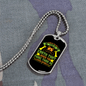 Dog Loves You More Necklace Stainless Steel or 18k Gold Dog Tag 24" Chain-Express Your Love Gifts