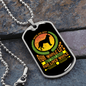 Dog Make Lives Whole Green Necklace Stainless Steel or 18k Gold Dog Tag 24" Chain-Express Your Love Gifts