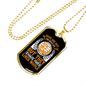 Dog Make Lives Whole Yellow Necklace Stainless Steel or 18k Gold Dog Tag 24" Chain-Express Your Love Gifts