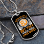 Dog Make Lives Whole Yellow Necklace Stainless Steel or 18k Gold Dog Tag 24" Chain-Express Your Love Gifts