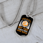 Dog Make Lives Whole Yellow Necklace Stainless Steel or 18k Gold Dog Tag 24" Chain-Express Your Love Gifts