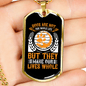 Dog Make Lives Whole Yellow Necklace Stainless Steel or 18k Gold Dog Tag 24" Chain-Express Your Love Gifts