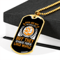 Dog Make Lives Whole Yellow Necklace Stainless Steel or 18k Gold Dog Tag 24" Chain-Express Your Love Gifts